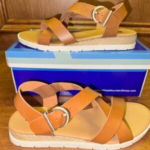 Sandal's, White Mountain, Tan, Casual, New